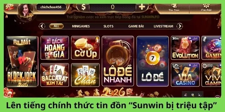 Lên tiếng chính thức tin đồn “Sunwin bị triệu tập”