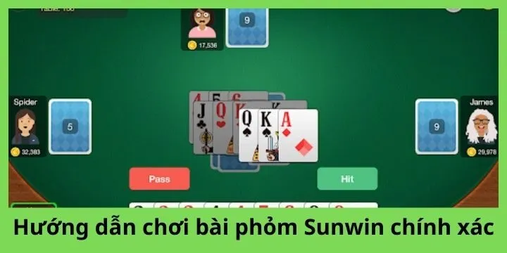 Hướng dẫn quy trình chơi một ván phỏm Sunwin 