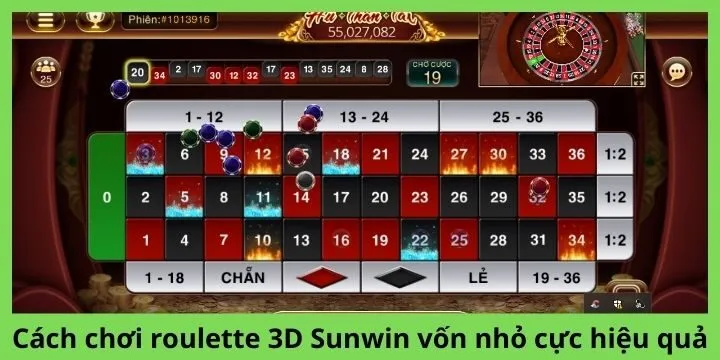 Bật mí 4 cách đánh roulette 3D Sunwin cực hay