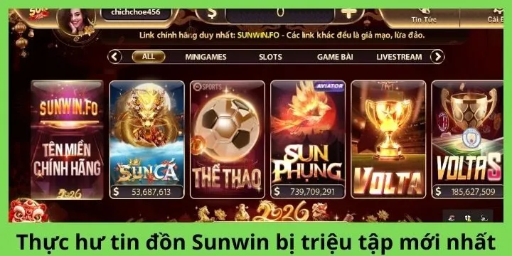 Thực hư tin tức “Sunwin bị triệu tập” mới nhất