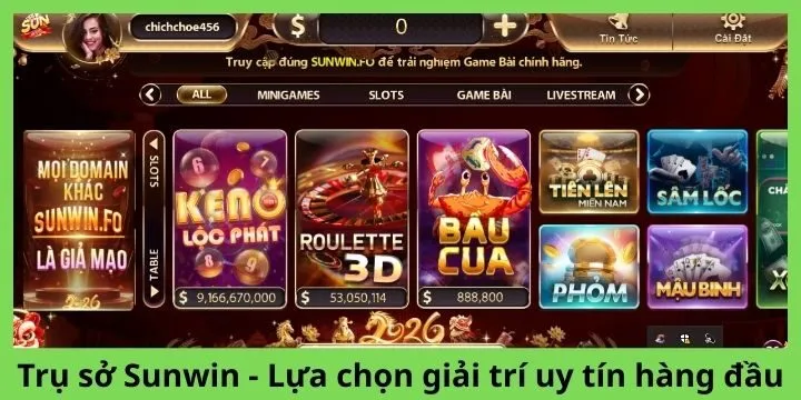 Trụ sở Sunwin là lựa chọn uy tín top đầu cho game thủ